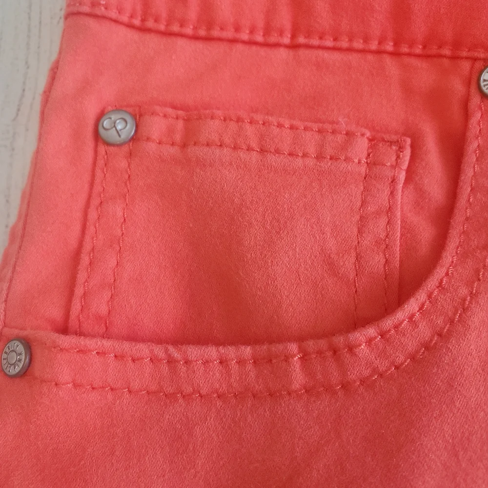 NWT celebrity Pink mid rise orange skinny pants size 11 - Picture 7 of 11